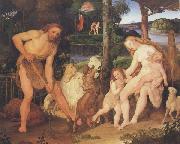 Johann anton ramboux Adam and Eve after Expulsion from Eden (mk45) oil painting artist